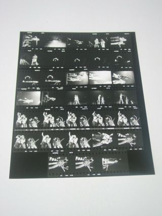 Van Halen 8x10 Vintage Contact Sheet Photo Diver Down Tour 1982 5