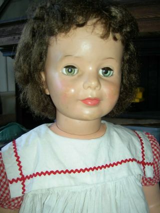 Darling 1959 Issue Ideal Patti Playpal Doll,  Brunette Curly Hair,  Bangs