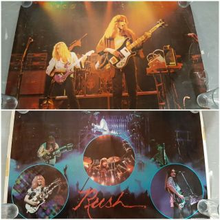 Set Of 2 Vintage 1979 Rush Classic Rock Concert Poster 24×37 34x22 Scotland