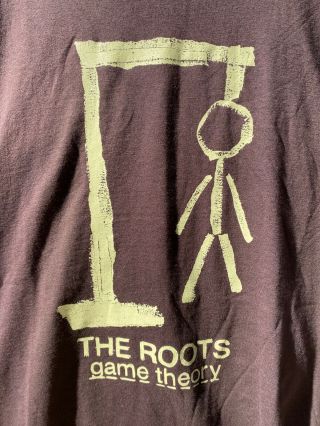 Vintage Hip Hop Tee Rap Promo Quest Love The Roots Game Theory Xl