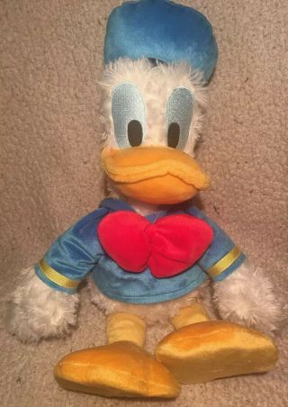 Walt Disney World Donald Duck Plush Stuffed Animal 19 " Soft Fluffy Rare