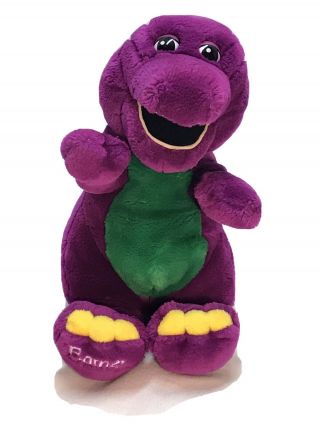 Vintage Barney The Purple Dinasaur Plush Stuffed Vintage Dakin Pbs Tv Show