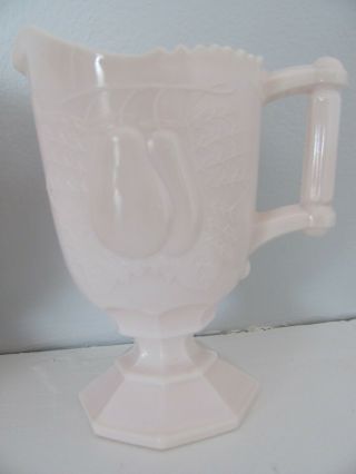 VTG Jeannette Shell Pink Milk Glass 