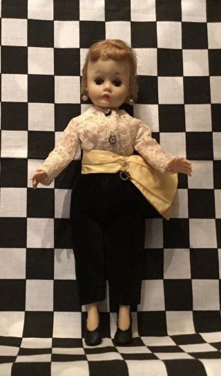 1957 Madame Alexander 9 1/2” Cissette In Tagged Toreador Outfit
