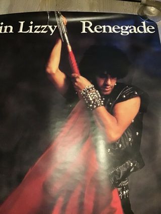 THIN LIZZY Renegade Poster RARE 2