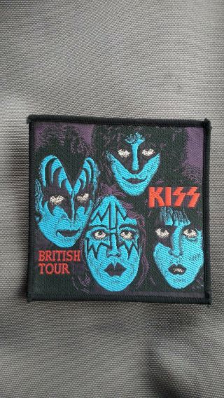 Kiss British Tour Patch.  Vintage Og 80 
