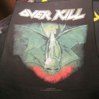 Overkill Back Patch Rare Collectable Woven English Import Backpatch