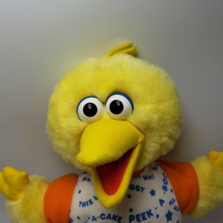 Peek a Boo Big Bird Battery Tyco Playtime Sesame Street Plush 3