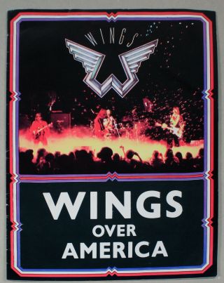 Beatles Paul Mccartney Wings Over America Tour Program - 1970s - Estq