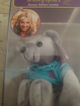 2 Britney Spears Limited Edition Bean Bears in Cases With Tags 2