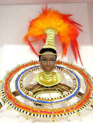 1999 Barbie " Fantasy Goddess Of Africa " Doll - Bob Mackie - Nrfb W/shipper