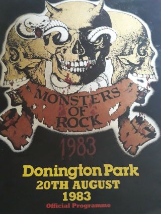 Donington Monsters Of Rock 1983 Tour Programme Whitesnake Dio Twisted Sister
