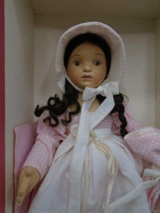1989 R.  John Wright The Enchanted Doll Molded Felt 14 " Box & Papers 100/500