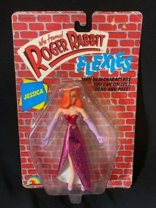 Who Framed Roger Rabbit Flexies Jessica 6 " Action Figure Doll Ljn 1988