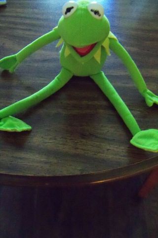 Vintage Nanco Kermit The Frog 12” Sesame Street Green Posable Plush