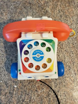 Vintage Fisher Price Toy Story Talking Chatter Telephone Phone Buzz Woody Rex