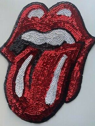 Rolling Stones Extra Large Sequins Patch 14 x 10 1/2 