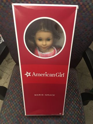 American Girl Marie Grace 18 " Doll With Book Retired