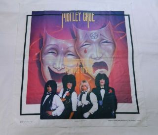 Motley Crue " Welcome To The Theatre Of Pain " Vintage Banner - - 21 " X 22 "