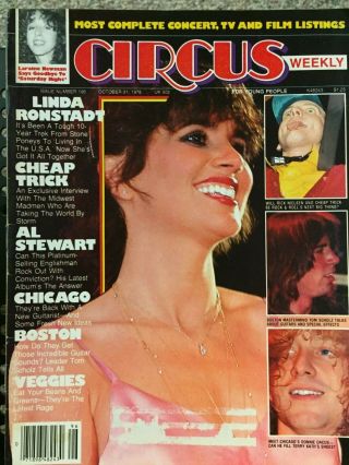1978 October 31 Circus Linda Ronstadt Cover & Poster,  Trick,  Al Stewart