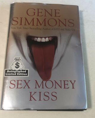 Gene Simmons Book Kiss “sex Money Kiss”autographed Near