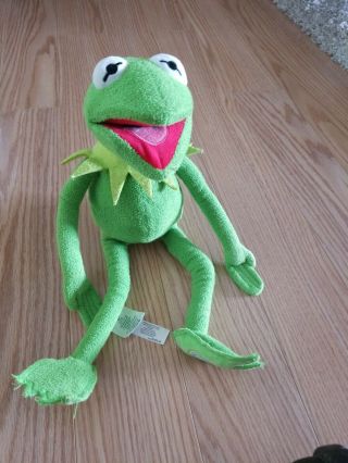 Kermit The Frog Muppets Sesame Street Disney Store Authentic 18 " Plush Doll Toy
