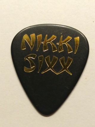 Motley Crue Nikki Sixx " 1997 Motley Crue Vs.  The Earth Tour " Guitar Pick