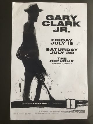 Gary Clark Jr 2019 Hawaii Concert Poster