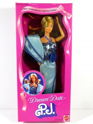 Nib Barbie Doll 1982 Dream Date Pj Vintage 5869 Box 2