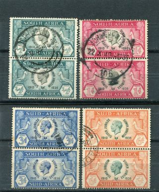 1935 Silver Jubilee South Africa Set Vertical Pairs
