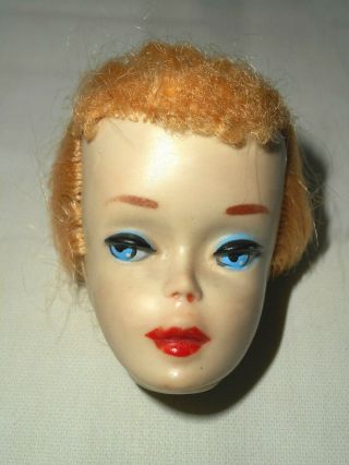 Vintage Tlc 3 Ponytail Barbie Head - Ghostly Pale - Blue Eyeliner