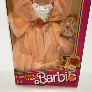 1984 Mattel Barbie Peaches ' N Cream Doll Box 3