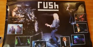 Two Vintage Rush Posters / Hold Your Fire And Roll The Bones 1980s And 1990s