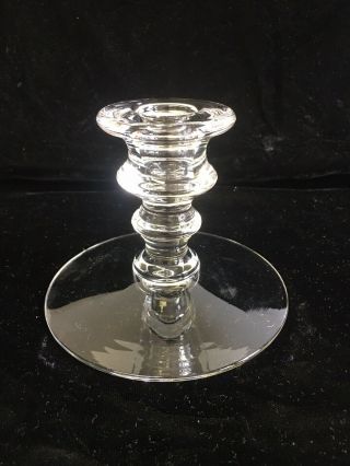 Cambridge Glass Company Single Candle Holder 4 " Tall Flat Base