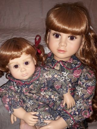My Twinn Posable All Rare 23 " Doll,  Cuddly Sister Set Jessica Rebecca