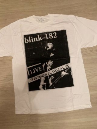 Blink 182 2009 Reunion Tour Le /182 Large T Shirt 9/23/09 Dallas Tx