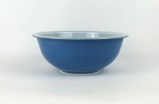 Vintage Pyrex Glass Blue Clear Bottom Mixing Nesting Bowl 325 2.  5l