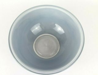 Vintage PYREX Glass Blue Clear Bottom Mixing Nesting Bowl 325 2.  5L 3