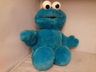 Vintage 1997 Tyco Sesame Street Tickle Me Cookie Monster Plush 11 "
