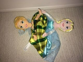 Disney Elsa & Anna Frozen Topsy - Turvy Reversible Large 16 " Plush Doll 2 - In - 1