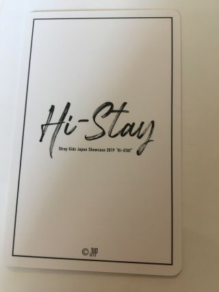 Stray Kids Hyunjin Hi Stay Japan Showcase 2019 Photocard 2