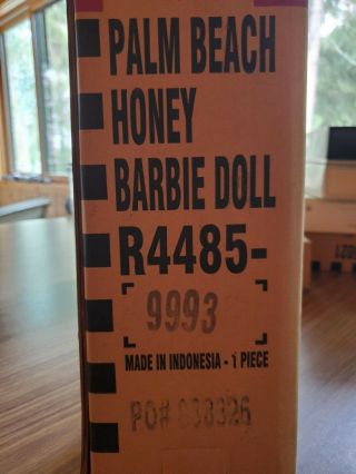 RARE NEVER REMOVED FROM BOX OR SHIPPER Palm Beach Honey Silkstone Barbie 3