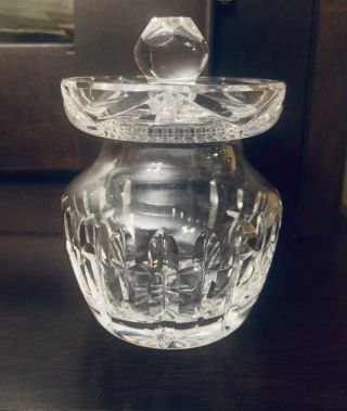 Vintage Waterford Crystal Jelly Jar With Lid 4 Inches Old Mark