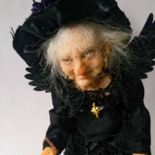 Angel Witch Haunted Dollhouse Miniature 1:12 Scale Artist Robin Joy Andreae Ooak