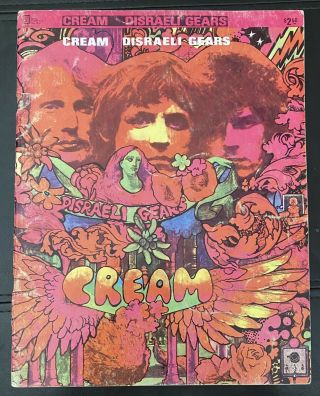 1968 Cream Disraeli Gears Program Songbook Photos Eric Clapton Ginger Baker