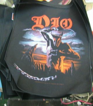 Dio Back Patch Rare Collectable Woven English Import Backpatch Black Sabbath