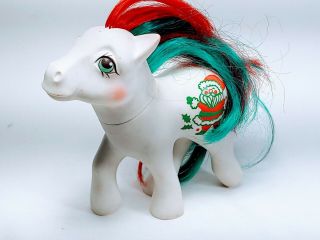 Vintage G1 Hasbro My Little Pony Merry Treat Christmas Pony Santa Claus 1984