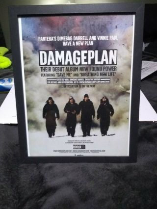 Damageplan Framed Album Release Add