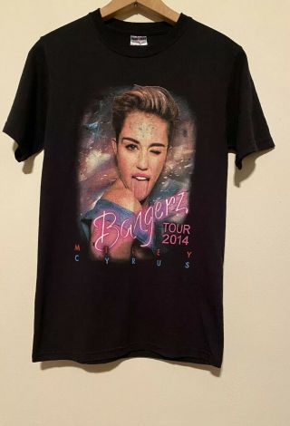 2014 Miley Cyrus Bangerz Tour T - Shirt Small