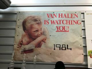 Van Halen Is Watching You 1984 Record Store Promo Poster 36x48